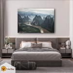 Fotodrobė "Mysterious mountains" Fotodrobės interjerui | Colorbee.lt